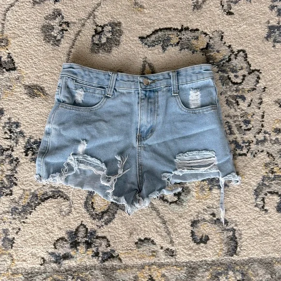 Ripped Jean Shorts Small - Picture 1 of 2